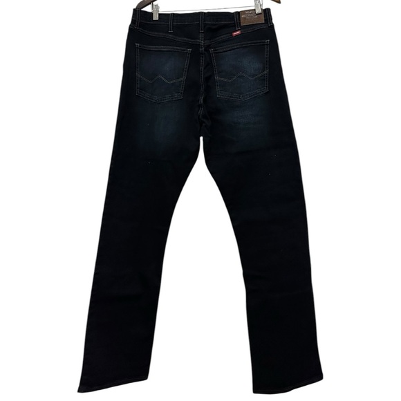 093 Wrangler | NWT Men’s Premium Quality Jeans Straight Fit Deep Blue (sz 34x32) - Picture 3 of 15